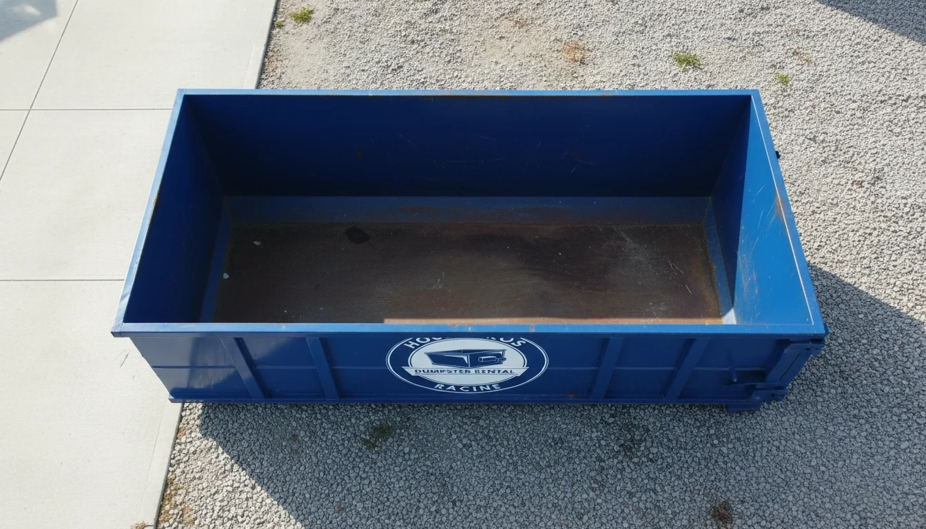 Roll-off dumpster delivered in Union Grove, WI by Hoult Bros Dumpster Rental Racine